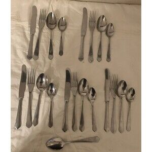 Vintage Wallin Sweden Stainless Flatware Set 21 Pieces